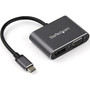 StarTechcom USB C Multiport Video Adapter - USB-C to 4K 60Hz DisplayPort 12 HBR2 HDR or 1080p VGA Monitor Adapter - USB Type-C - to CDP2DPVGA