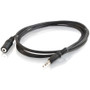 C2G Audio Extension Cable - Mini-phone Male - Mini-phone Female Audio - 1.83m - Black (13787)