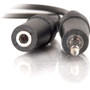 C2G Stereo Audio Extension Cable - Mini-phone Male Stereo - Mini-phone Female Stereo - 0.46m - Black (40405)