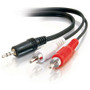 C2G Audio Y Cable - Mini-phone Male Stereo - RCA Male Stereo - 15.24cm - Black (40421)