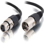 C2G Pro-Audio Cable (twisted pair) - 3 ft Audio Cable - First End: 1 x XLR Male - Second End: 1 x XLR Female - Black (Fleet Network)