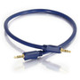 C2G Velocity Stereo Audio Cable - Mini-phone Male - Mini-phone Male - 091m - Blue 40601