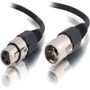 C2G Pro-Audio Cable - XLR Male - XLR Female - 7.62m - Black (Fleet Network)