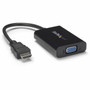 StarTechcom HDMI to VGA Adapter - With Audio - 1080p - 1920 x 1080 - Black - HDMI Converter - VGA to HDMI Monitor Adapter - Convert - HD2VGAA2