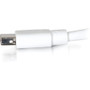 C2G 6ft Mini DisplayPort Cable M/M - White - 6 ft Mini DisplayPort A/V Cable for Notebook, Audio/Video Device, Monitor, Computer - 1 x (54411)
