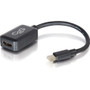 C2G 8in Mini DisplayPort Male to HDMI Female Adapter Converter - Black - 8" HDMI/Mini DisplayPort A/V Cable for Audio/Video Device, - (Fleet Network)