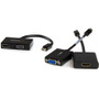 StarTech.com Travel A/V Adapter: 2-in-1 Mini DisplayPort to HDMI or VGA Converter - Connect a Mini DisplayPort-equipped PC or Mac to - (MDP2HDVGA)