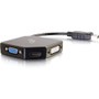 C2G DisplayPort to HDMI, VGA, or DVI Adapter Converter - DVI/DisplayPort/HDMI/VGA A/V Cable for Projector, Monitor, Audio/Video HDTV - (54340)