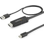 StarTechcom 6ft 2m HDMI to Mini DisplayPort Cable 4K 30Hz - Active HDMI to mDP Adapter Cable with Audio - USB Powered - Video - 14 HD2MDPMM2M