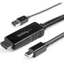 StarTechcom 10 ft 3 m HDMI to DisplayPort Cable - 4K 30Hz - USB-powered - Active HDMI to DisplayPort Cable HD2DPMM10 - This 4K a HD2DPMM10