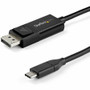 StarTech.com 6ft (2m) USB C to DisplayPort 1.4 Cable 8K 60Hz/4K - Reversible DP to USB-C or USB-C to DP Video Adapter Cable - USB C to (Fleet Network)