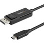 StarTechcom 6ft 2m USB C to DisplayPort 12 Cable 4K 60Hz - Reversible DP to USB-C  USB-C to DP Video Adapter Monitor Cable - USB CDP2DP2MBD