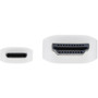 Tripp Lite U444-003-HWE USB-C to HDMI Adapter Cable MM White 3 ft - 3 ft HDMIUSB-C AV Cable for AudioVideo Device Monitor - U444-003-HWE