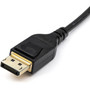 StarTechcom 6ft 2m VESA Certified Mini DisplayPort to DisplayPort 14 Cable 8K 60Hz HBR3 HDR Super UHD 4K 120Hz mDP to DP Slim -  DP14MDPMM2MB