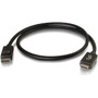 C2G 3ft DisplayPort Male to HD Male Adapter Cable - Black - 3 ft DisplayPortHDMI AV Cable for Notebook TV Projector AudioVideo - 54325