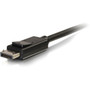 C2G 3ft DisplayPort Male to HD Male Adapter Cable - Black - 3 ft DisplayPortHDMI AV Cable for Notebook TV Projector AudioVideo - 54325