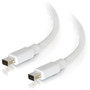 C2G 10ft Mini DisplayPort Cable MM - White - 10 ft Mini DisplayPort AV Cable for Notebook AudioVideo Device Computer Monitor - 1 54412