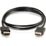 C2G 1ft Flexible High Speed HDMI Cable with Low Profile Connectors - 4K 60Hz - 1 ft HDMI AV Cable for AudioVideo Device Home HDTV - 41361