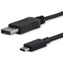 StarTechcom 6ft18m USB C to DisplayPort 12 Cable 4K 60Hz - USB Type-C to DP Video Adapter Monitor Cable HBR2 - TB3 Compatible - - CDP2DPMM6B