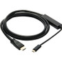 Tripp Lite U444-006-H4K6BM USB-C to HDMI Adapter, M/M, Black, 6 ft. - 6 ft HDMI/Thunderbolt 3 A/V Cable for Smartphone, Projector, - 1 (U444-006-H4K6BM)