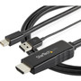 StarTech.com 3ft (1m) HDMI to Mini DisplayPort Cable 4K 30Hz - Active HDMI to mDP Adapter Cable with Audio - USB Powered - Video - 1.4 (HD2MDPMM1M)