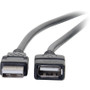 C2G USB Extension Cable - Type A Male USB - Type A Female USB - 2m - Black (52107)