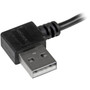 StarTechcom 1m 3 ft Micro-USB Cable with Right-Angled Connectors - MM - USB A to Micro B Cable - Charge and sync your Micro-USB from USB2AUB2RA1M