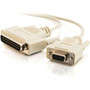 C2G Null Modem Cable - DB-25 Male - DB-9 Female - 183m - Beige 03019