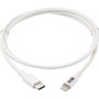 Tripp Lite USB-C to Lightning Cable (M/M), White, 3 ft. (0.9 m) - 3 ft Lightning/USB Data Transfer Cable for iPhone, iPad, iPod, Wall (M102-003-WH)