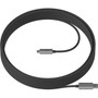 Logitech Strong USB-A to USB-C Cable - 328 ft USB Data Transfer Cable for Power Supply Tap Video Conferencing Camera PTZ Camera - 939-001799