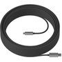 Logitech Strong USB Cable - 82 ft USB Data Transfer Cable for Tap Video Conferencing Camera Power Supply PTZ Camera - USB Type A - 939-001802