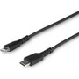StarTech.com 3 foot/1m Durable Black USB-C to Lightning Cable, Rugged Heavy Duty Charging/Sync Cable for Apple iPhone/iPad MFi - fiber (Fleet Network)