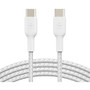 Belkin BOOST&uarr;CHARGE Braided USB-C to USB-C Cable - 3.3 ft USB-C Data Transfer Cable - First End: 1 x Type C Male USB - Second 1 x (Fleet Network)