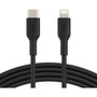 Belkin LightningUSB-C Data Transfer Cable - 33 ft LightningUSB-C Data Transfer Cable - Lightning Proprietary Connector - Type C USB CAA003BT1MBK