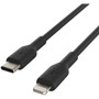 Belkin LightningUSB-C Data Transfer Cable - 33 ft LightningUSB-C Data Transfer Cable - Lightning Proprietary Connector - Type C USB CAA003BT1MBK