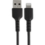 StarTechcom 12inch30cm Durable Black USB-A to Lightning Cable Rugged Heavy Duty ChargingSync Cable for Apple iPhoneiPad MFi - of RUSBLTMM30CMB