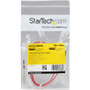 StarTech.com 18in Latching SATA Cable - Male SATA - Male SATA - 18 - Red (LSATA18)