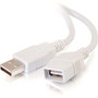 C2G USB Extension Cable - Type A Male - Type A Female - 3m - White (Fleet Network)