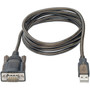 Tripp Lite RS232 to USB Adapter Cable with COM Retention USB-A to DB9 MM FTDI 5 ft - 5 ft SerialUSB Data Transfer Cable for - 1 U209-005-COM