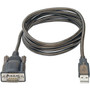 Tripp Lite RS232 to USB Adapter Cable with COM Retention USB-A to DB9 MM FTDI 5 ft - 5 ft SerialUSB Data Transfer Cable for - 1 U209-005-COM