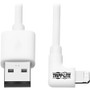 Tripp Lite Sync/Charge M100-003-LRA-WH Lightning/USB Data Transfer Cable - 3 ft Lightning/USB Data Transfer Cable for iPod, iPad, Wall (Fleet Network)