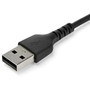 StarTech.com 2m USB A to USB C Charging Cable - Durable Fast Charge & Sync USB 2.0 to USB Type C Data Cord - Aramid Fiber M/M 60W - A (RUSB2AC2MB)