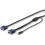 StarTechcom 10 ft 3 m USB KVM Cable for StarTechcom Rackmount Consoles - VGA and USB KVM Console Cable RKCONSUV10 - 98 ft KVM RKCONSUV10