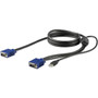 StarTechcom 6 ft 18 m USB KVM Cable for StarTechcom Rackmount Consoles - VGA and USB KVM Console Cable RKCONSUV6 - 59 ft KVM RKCONSUV6