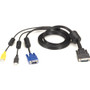 Black Box KVM Switch Cable - VGA, USB, CAC USB to HD26 - 6 ft KVM Cable for KVM Switch, Video Device - First End: 1 x HD-26 Male - 1 x (Fleet Network)