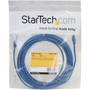 StarTechcom 25 ft Blue Molded Cat5e UTP Patch Cable - Category 5e - 25 ft - 1 x RJ-45 Male Network - 1 x RJ-45 Male Network - Blue M45PATCH25BL