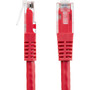 StarTech.com 3ft CAT6 Ethernet Cable - Red Molded Gigabit - 100W PoE UTP 650MHz - Category 6 Patch Cord UL Certified Wiring/TIA - 3ft (C6PATCH3RD)