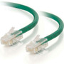 C2G 15 ft Cat6 Non Booted UTP Unshielded Network Patch Cable - Green - 15 ft Category 6 Network Cable for Network Device - First End: (Fleet Network)