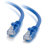 C2G 6in Cat5e Snagless Unshielded (UTP) Network Patch Cable - Blue - 6" Category 5e Network Cable for Network Device - First End: 1 x (00932)