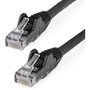 StarTech.com 6in CAT6 Ethernet Cable - Black Snagless Gigabit - 100W PoE UTP 650MHz Category 6 Patch Cord UL Certified Wiring/TIA - & (Fleet Network)